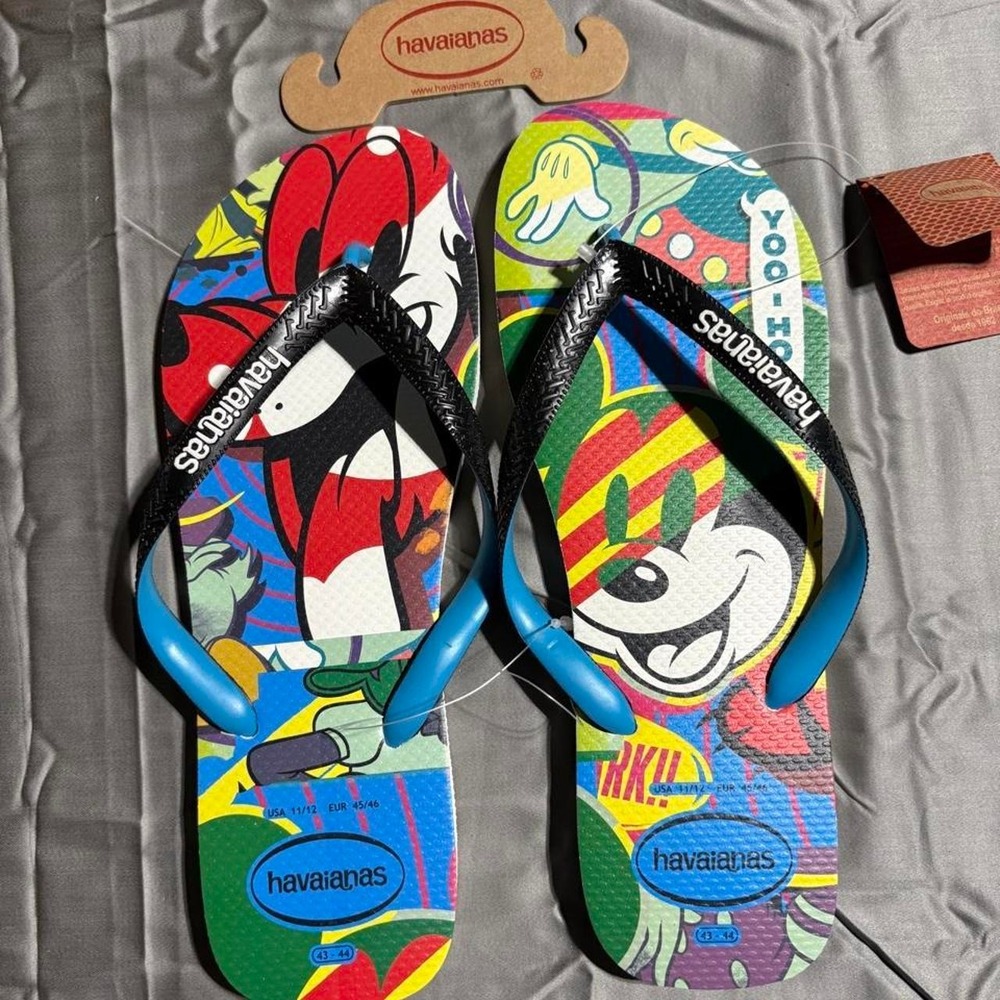 Havaianas multicoloured flip flops, Men's‎ Size US 11/12